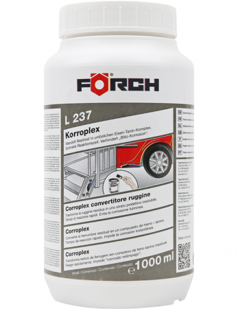 Vopsea spray si antifoane - Solutie de neutraliare a ruginii Coroplex L237, 1000ml, convertor rugina, Forch