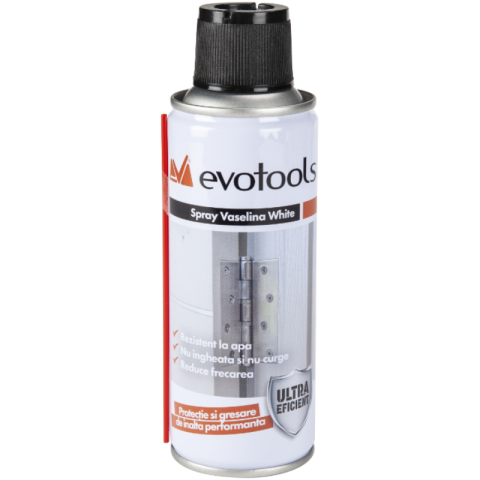 Noutati - Spray Vaselina Alba, 200 ml, Lubrifiant, Anti-rugina, Rezistent la Apa