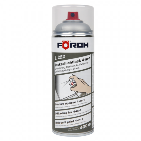 Vopsea spray si antifoane - Spray vopsea 4 in 1, culoare ALB RAL R9010, 400ml, L222