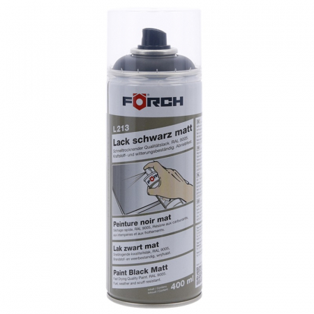 Vopsea spray si antifoane - Spray vopsea cu uscare rapida, interior/exterior, nuanta Negru mat L213 R9005