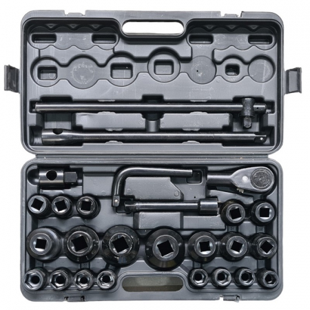 Scule si unelte - Trusa 26 chei tubulare 3,4’’ și 1’’, cu antrenor de forta pentru camion 21 - 65mm