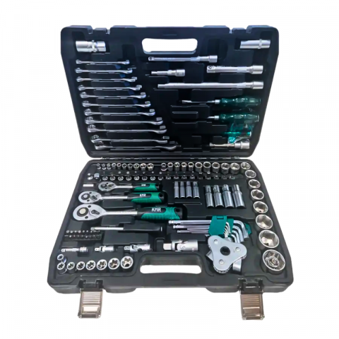 Noutati - Trusa de chei combinate 122 piese, set tubulare, 1/2", 3/8", 1/4"
