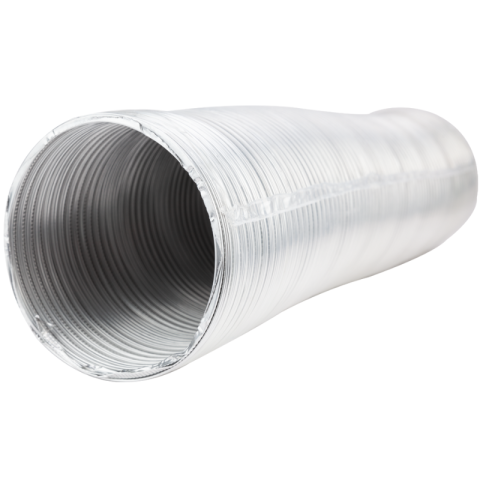 Noutati - Tub Flexibil Compact Aluminiu, Diametru 15cm, Lungime Extensibila 0.5 - 2.5 m, Rezistent la Coroziune si Temperatura, Pentru Ventilatie