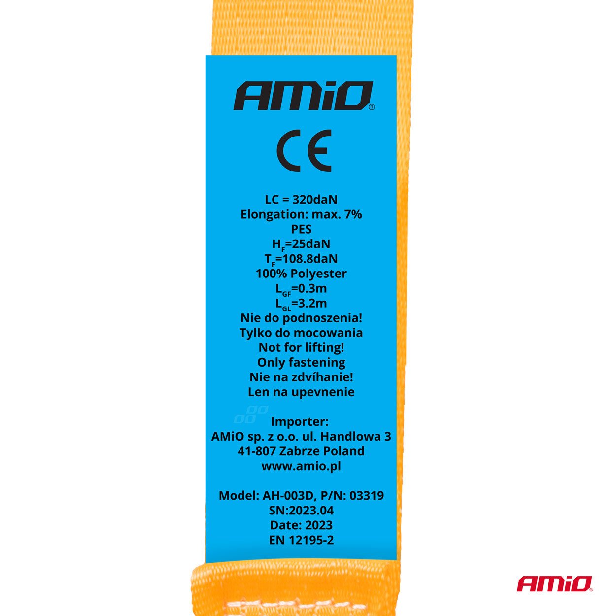 Chinga Automata Fixare Marfa cu Clichet J-Type, 640/320 kg, 25mm x 3.5m [6]