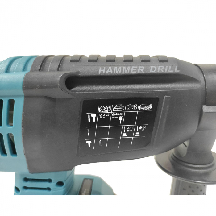 Ciocan rotopercutor cu 2 acumulatori , Mustang , 21 V , 4 AH , 1.9 J , 1150 RPM , 2 Mandrine , Model 2023 [8]
