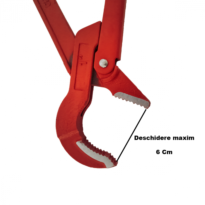 Cleste reglabil ( Mox ) pentru instalatii , 1 " , 45° , cu falci , 320 mm , cu reglaj [4]