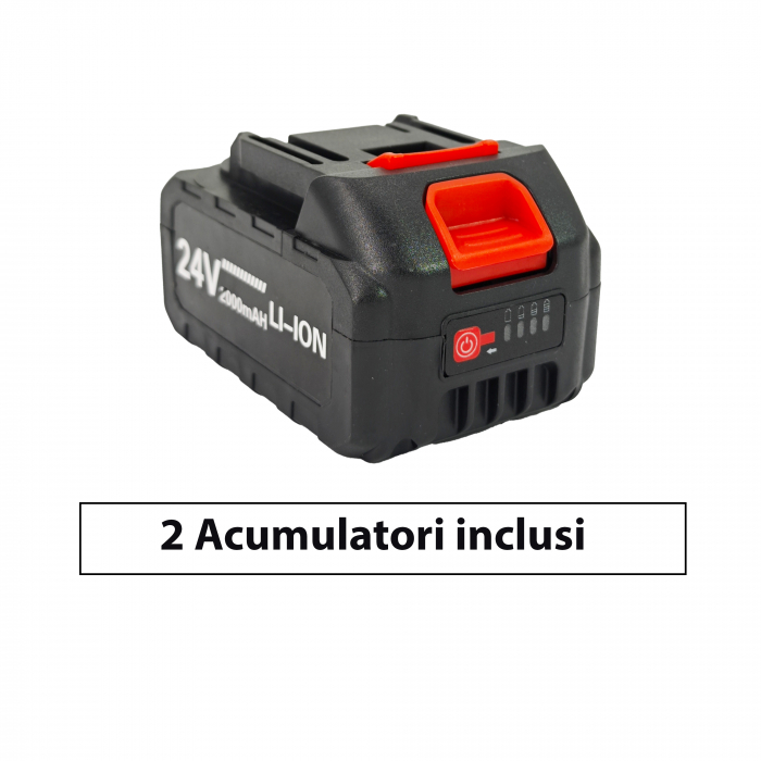 Drujba cu acumulator DDT-CRISTAL, 24 V, 2 Ah, lama de 35 cm, ungere automata, Model nou [8]