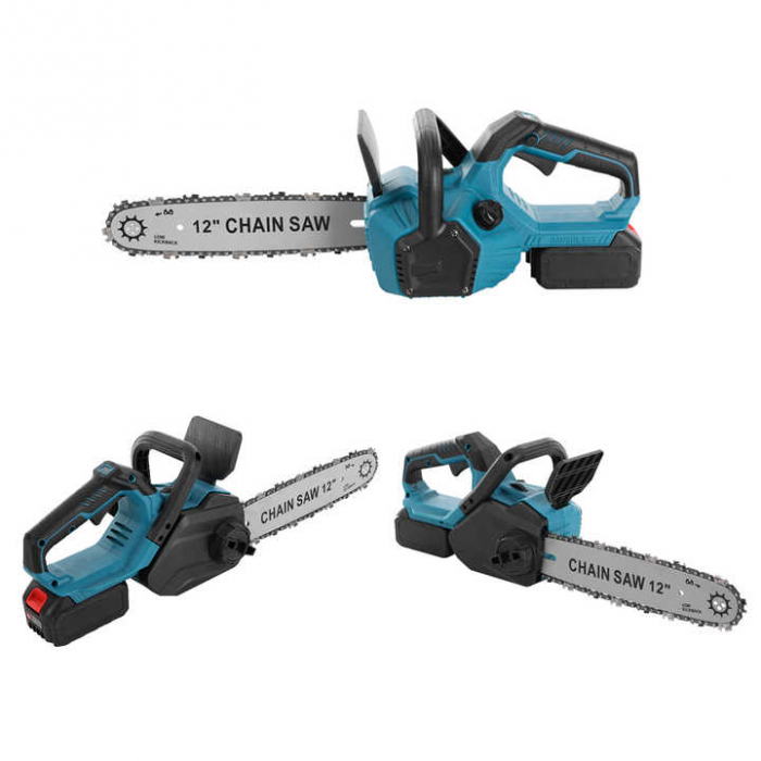 Drujba /mini fierastrau cu acumulator DDT-CRISTAL, 21V,4A,Brushless, Motor fără perii, 3500 W, Lubrifiere automată a lanțului, Lungimea lamei de 40 cm, Ideala pentru lemne de foc și tăierea copacilor [7]