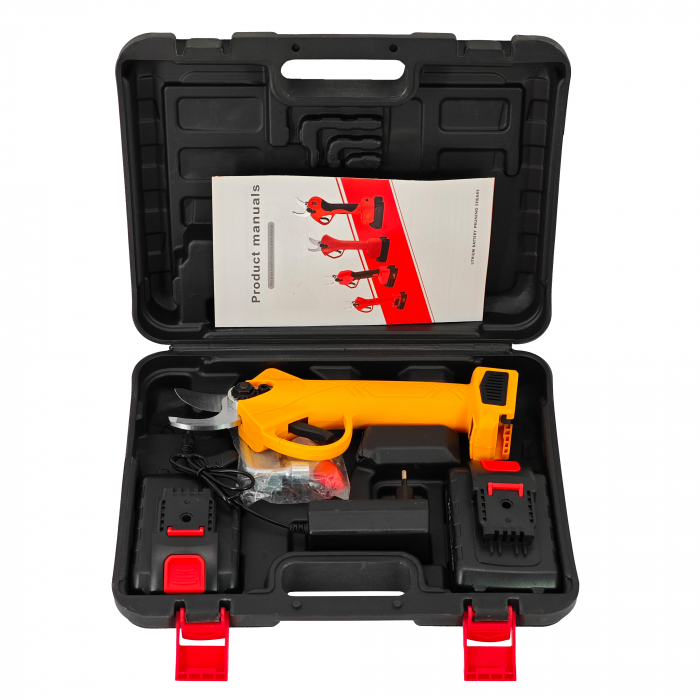 Foarfeca electrica pentru vita de vie, crengi DDT-CRISTAL, cu 2 Acumulatori 21 V, 2000 mAh [3]