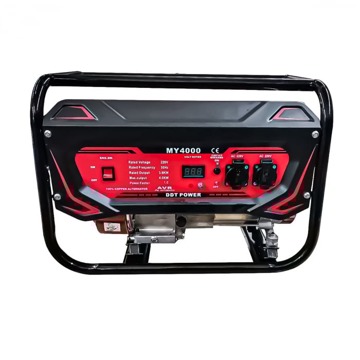 Generator pe benzina, 4000W, 4 timpi, 7.5 CP, Bobinaj Cupru, 210 CC, DDT MY4000 [2]