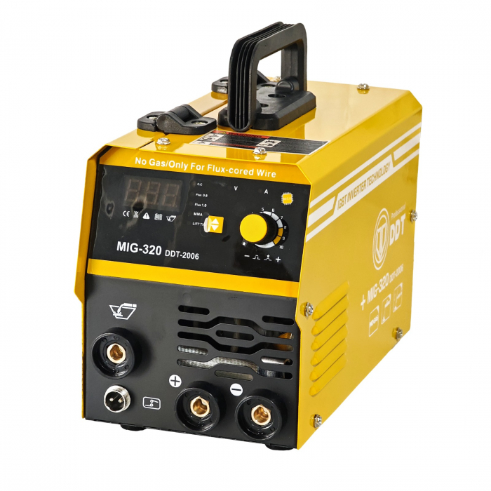 Invertor/Aparat de sudura MIG/MMA DDT PROFESIONAL cu Electrozi si Sarma,220 V, 320A + 4 Role Sarma 0.8-1.0 mm DDT [10]