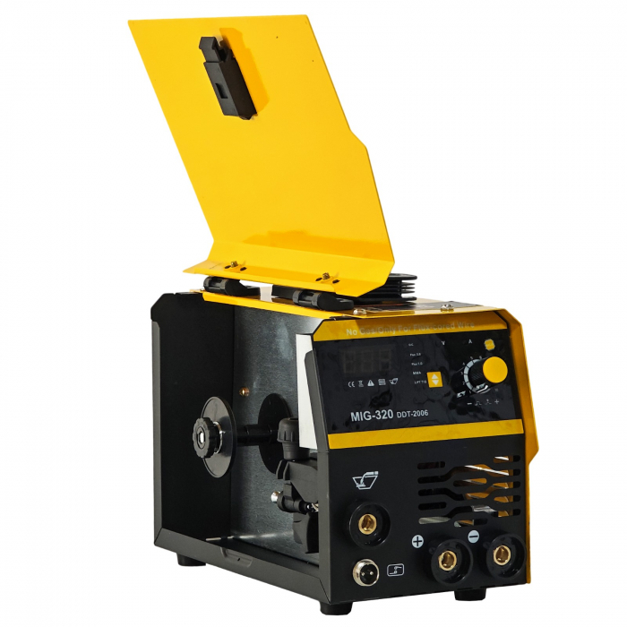 Invertor/Aparat de sudura MIG/MMA DDT PROFESIONAL cu Electrozi si Sarma,220 V, 320A + 4 Role Sarma 0.8-1.0 mm DDT [12]