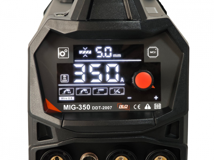 Invertor/Aparat de sudura MIG/MMA DDT PROFESIONAL cu Electrozi si Sarma, 220 V, 350A + 4 Role Sarma 0.8-1.0 mm DDT [9]