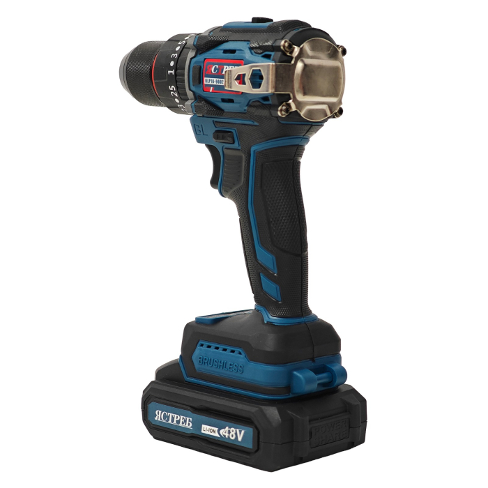 Mașină de găurit și înșurubat cu acumulator DDT JCTPEB HLP10-9002, Brushless, 48V, 2 acumulatori, cuplu reglabil, sistem autoblocaj,  valiză de transport [6]