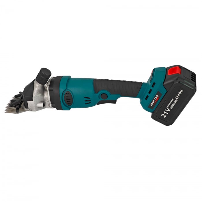 Masina de tuns oi pe acumulator DDT-CRISTAL, 21 V, 2000mAh, 2 acumulatori, accesorii incluse + cutie de transport si depozitare [9]