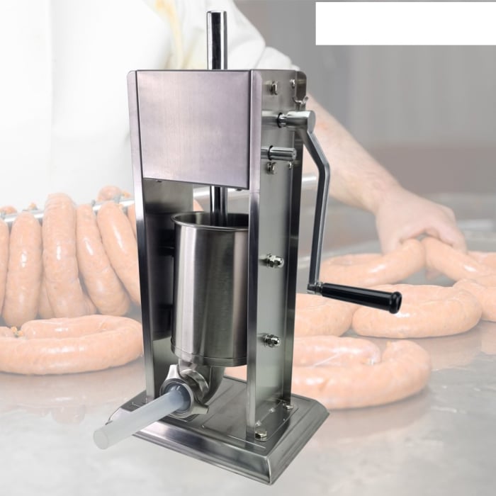 Masina de umplut carnati profesional DDT VANES , ML-S3, 3Kg mecanic, inox-integral, 6 palnii incluse [3]