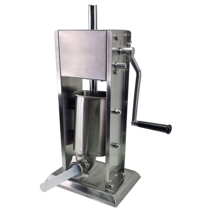 Masina de umplut carnati profesional DDT VANES , ML-S3, 3Kg mecanic, inox-integral, 6 palnii incluse [4]