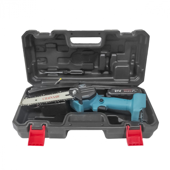 MINI DRUJBA CU 2 ACUMULATORi , MUSTANG , 550 W , 21 V , 1.5 AH , LAMA 18.5 cm [3]