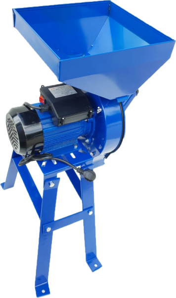 Moara electrica cu Suport pentru cereale, boabe si stiuleti porumb, Cuva Mare, DDT, 3.5 kW, 3000 rpm, 200 Kg/h [6]