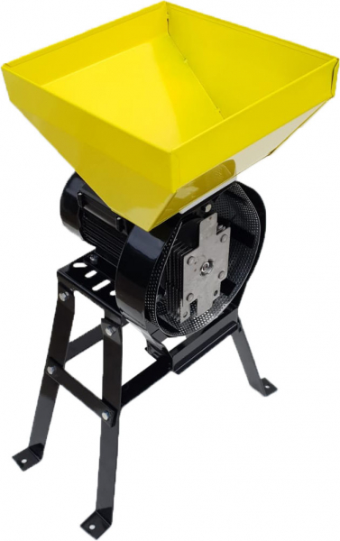 Moara electrica cu Suport pentru cereale, boabe si stiuleti porumb, Cuva Mare, Kolos, 3.5 kW, 3000 rpm, 200 Kg/h [3]