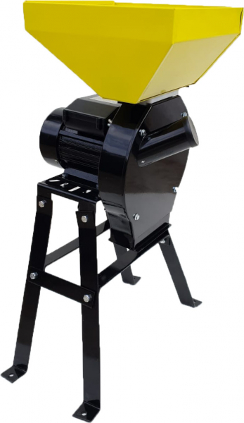 Moara electrica cu Suport pentru cereale, boabe si stiuleti porumb, Cuva Mare, Kolos, 3.5 kW, 3000 rpm, 200 Kg/h [4]