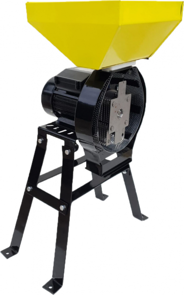 Moara electrica cu Suport pentru cereale, boabe si stiuleti porumb, Cuva Mare, Kolos, 3.5 kW, 3000 rpm, 200 Kg/h [5]