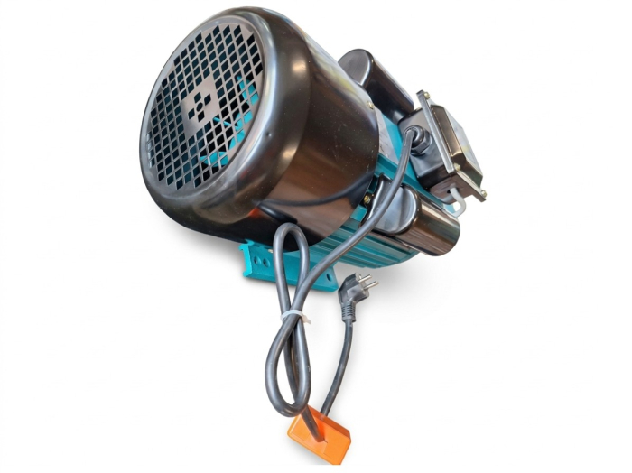 Motor electric DDT 1,1 KW cu 1500rpm , 220V, 50Hz, cu protectie la suprasarcina,BOBINAJ CUPRU, BUTON ON-OFF,  Fulie inclusa [7]