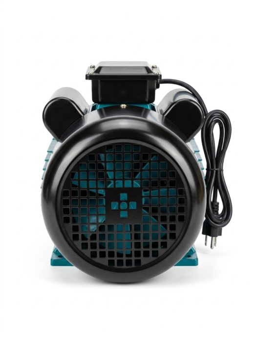 Motor electric DDT 1,5 kW cu 3000 RPM, 220V, 50Hz, cu protectie la suprasarcina, bobinaj CUPRU, BUTON ON-OFF,  Fulie inclusa [2]