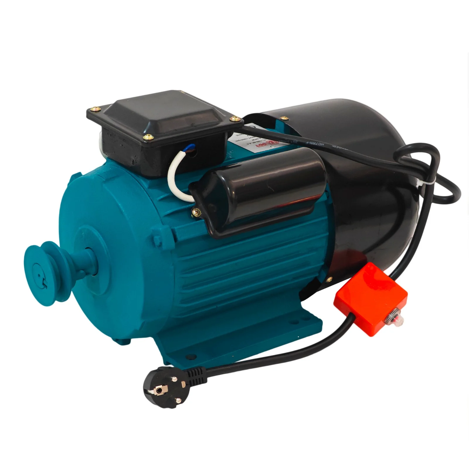 Motor electric monofazat DDT, 2.2 kW, 3000 Rpm, bobinaj CUPRU, cu protectie la suprasarcina, FULIE INCLUSA, buton on-off [7]