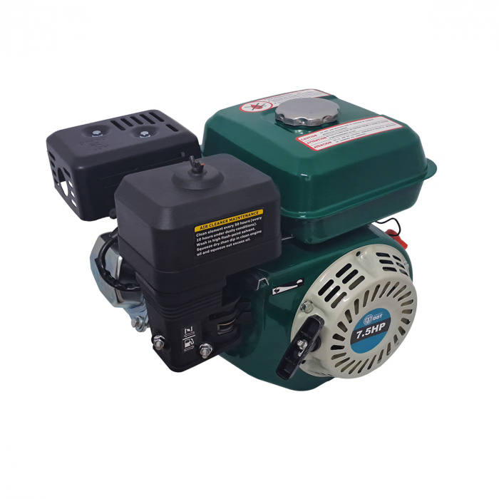 Motor pe benzina DDT Profesional 7.5 Cp, 4 timpi, 200 CC, 3.6 L Rezervor, Fulie inclusa , 40 mm [6]
