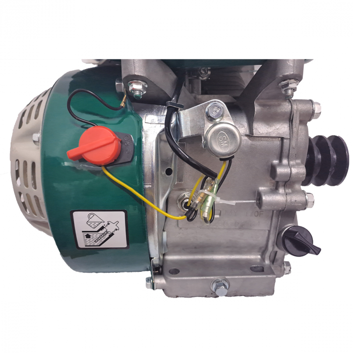 Motor pe benzina DDT Profesional 7.5 Cp, 4 timpi, 200 CC, 3.6 L Rezervor, Fulie inclusa , 40 mm [5]