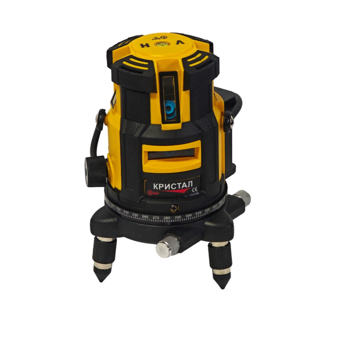 Nivelă laser profesională DDT-KRISTAL 12 linii, fascicul verde, cu trepied, acumulator Li-Ion, ochelari de protecție și valiză de transport [2]