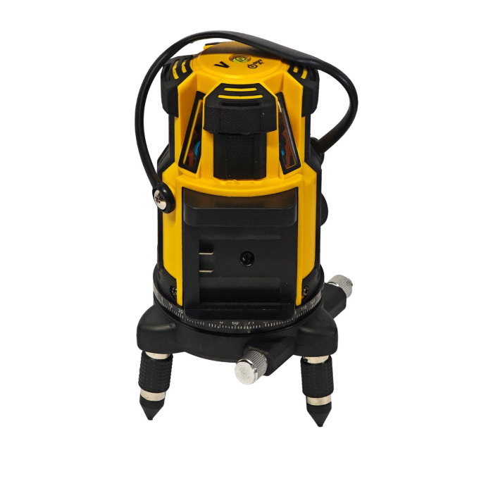 Nivelă laser profesională DDT-KRISTAL 12 linii, fascicul verde, cu trepied, acumulator Li-Ion, ochelari de protecție și valiză de transport [5]