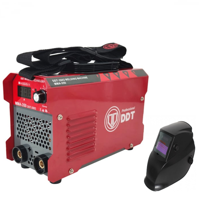 Pachet promo Aparat de sudura tip invertor, DDT PROFESSIONAL DDT-2003, MMA 350A, afisaj electronic LCD + Masca Sudura Automata cu Reglaj si Cristale [1]