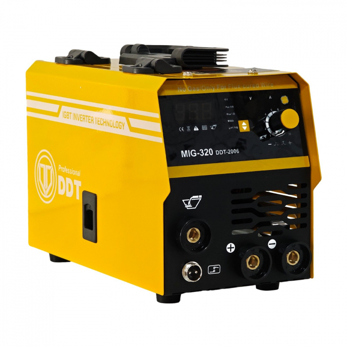 Pachet promo Invertor/Aparat de sudura MIG/MMA DDT PROFESIONAL cu Electrozi si Sarma, 220 V, 320A + Masca de sudura cu cristale [3]