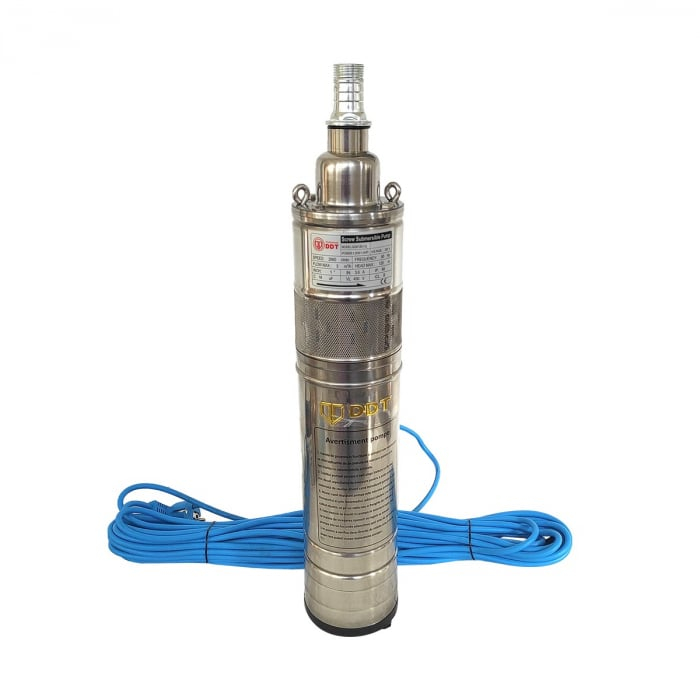 Pachet promo Pompa submersibila, DDT, QGD120, Inox complet, suruburi inox, sita protectie, 20 m cablu, 120 m, 3 m³/h + Prescontrol LS6 [3]