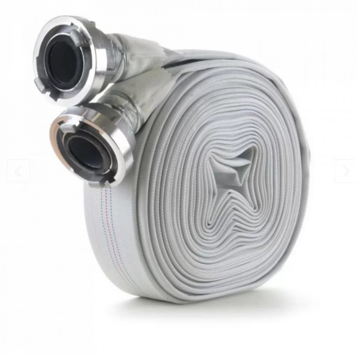 Pachet promo Pompa pentru apa murdara cu plutitor fara tocator, DDT, Inox, SWP2550F, 2550 W, 25 mc/h + Furtunul de pompier 2'' 20 m, 8 bari, cu cuple [8]