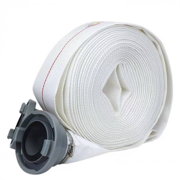 Pachet promo Pompa pentru apa murdara cu plutitor fara tocator, DDT, Inox, SWP2550F, 2550 W, 25 mc/h + Furtunul de pompier 2'' 20 m, 8 bari, cu cuple [6]