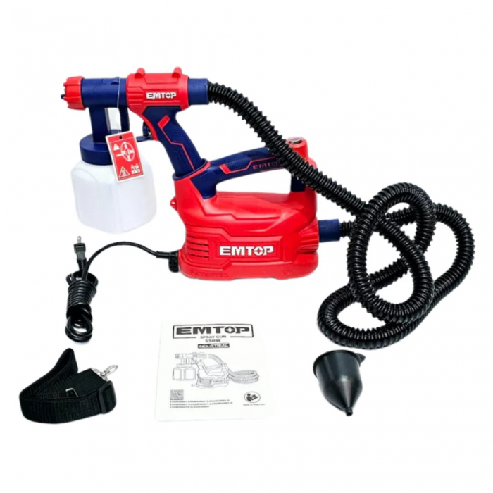 Pistol de vopsit 550W, capacitate 800ml - ESGN50001, EMTOP [3]