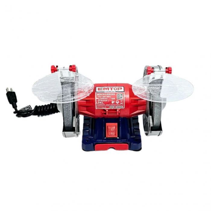 Polizor electric de banc 2 pietre 150mm, 150W - EBGR61501, EMTOP [16]