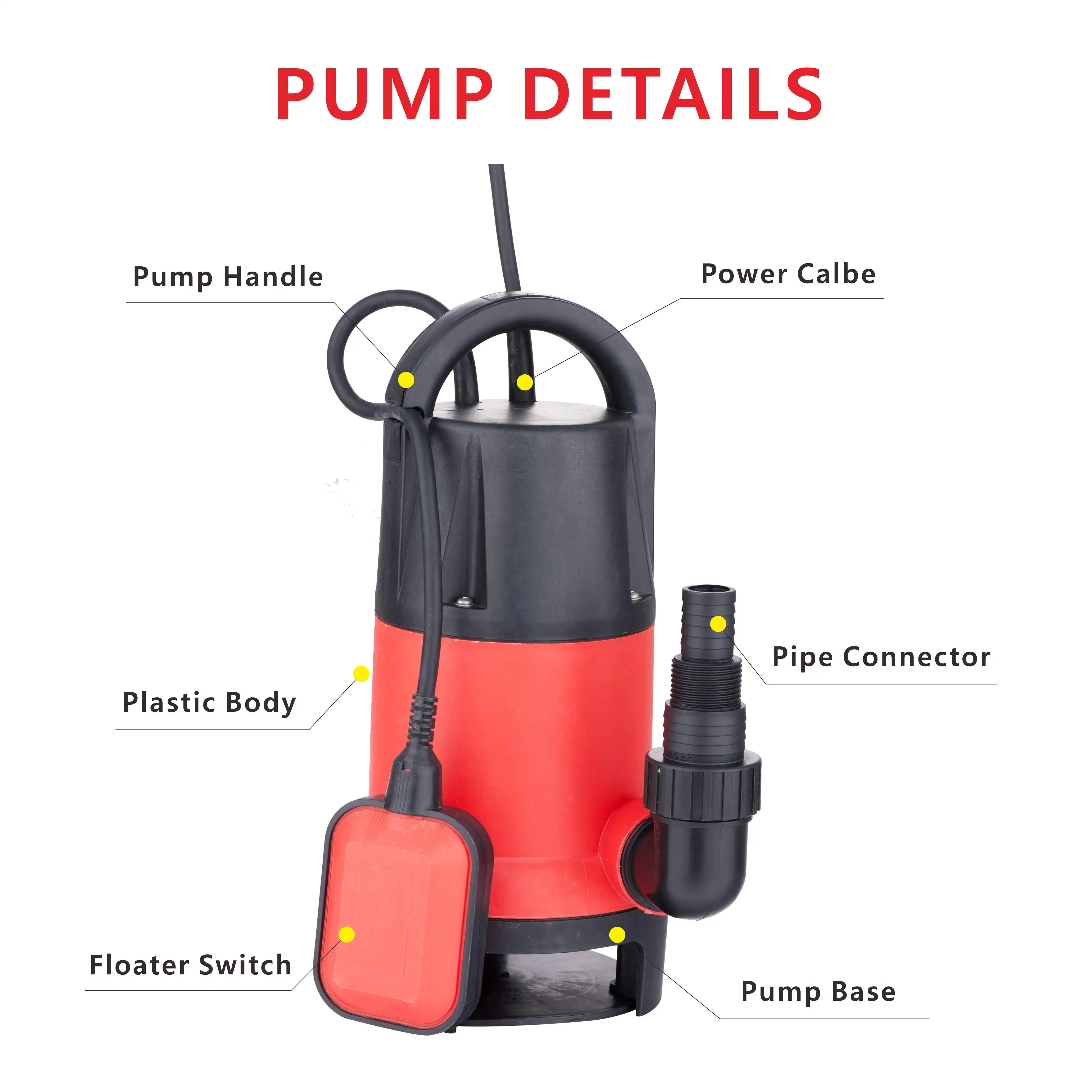 Pompa apa murdara (hazna) DDT BDP900, 900 W, 14000 l/h [7]