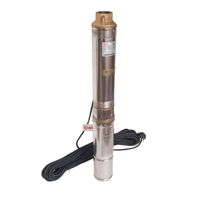Pompa de apa curata submersibila 4QJD2-8, 1500 W, 8 turbine, 7 mc/h, supapa sens 1 ", Presostat electronic, reductie 1"-1/2, niplu 1", 25 Metri cablu alimentare [6]