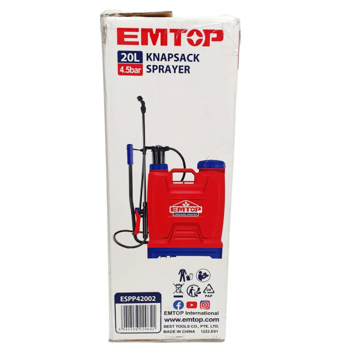 Pompa de stropit 16L, bretele captusite - ESPP41602, EMTOP [5]
