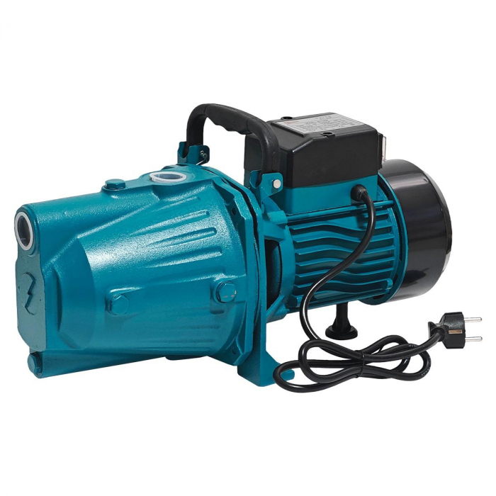 Pompa de suprafata JET100P, 1.5kW, apa curata, 60L/min, 50m, 1" cu buton pornire-oprire si bobinaj masiv cupru - RESIGILAT [2]