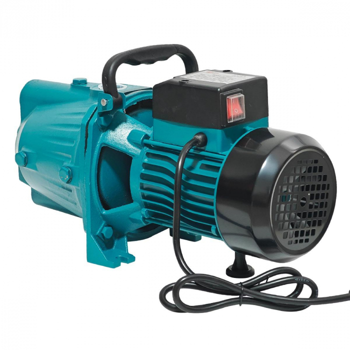 Pompa de suprafata JET100P, 1.5kW, apa curata, 60L/min, 50m, 1" cu buton pornire-oprire si bobinaj masiv cupru - RESIGILAT [8]