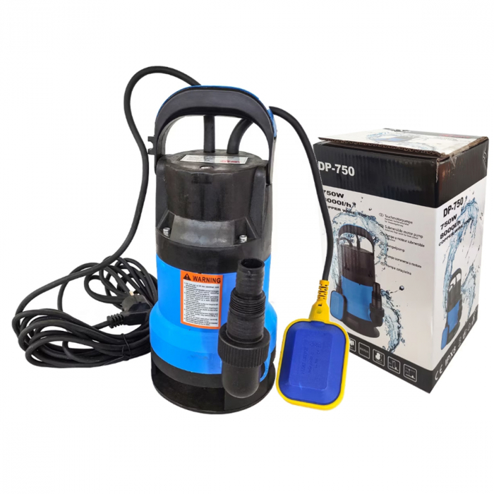 Pompa pentru apa murdara ( Hazna ) , DDT DP-750, 750 W, 8000 l/h, bobinaj cupru, cu plutitor [7]