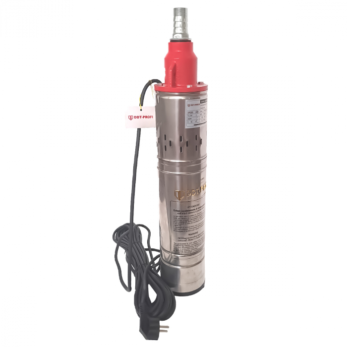 Pompa submersibila, Bobinaj 100% cupru, DDT-PROFI, QGD120-1.2 , 1.2 kW, Inox+Fonta, 3 m³/h, 120 m [2]