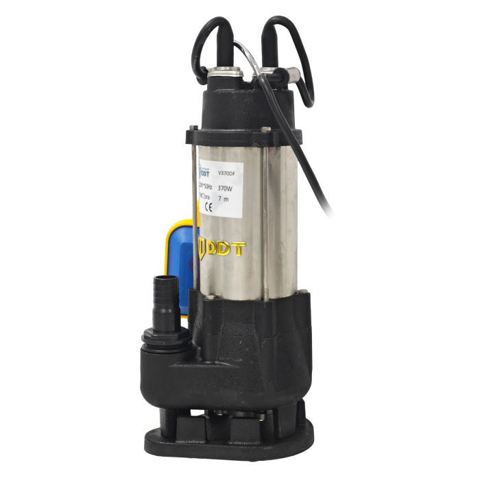 Pompa submersibila cu dublu tocator si plutitor pentru apa murdara, DDT, V370T, Inox [4]