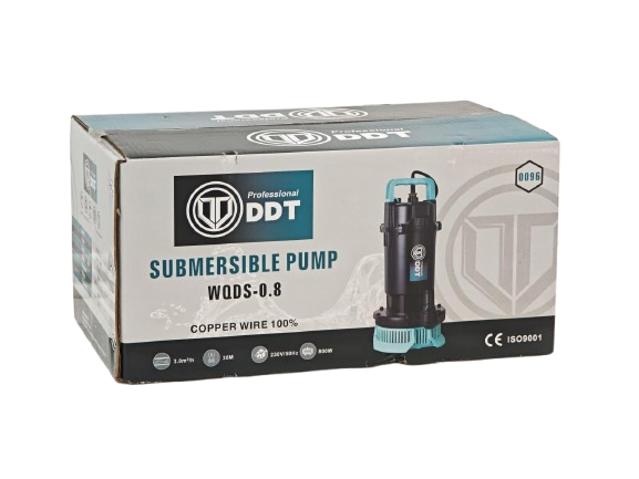 Pompa submersibila apa curata cu plutitor DDT WQDS-0.8 – 1.0HP, 220V, debit 3 m³/h, bobinaj cupru masiv [13]