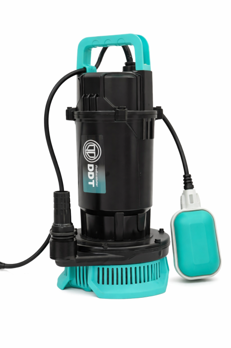 Pompa submersibila apa curata DDT cu plutitor  WQDS-0.6 – 0.75HP, 220V, debit 3 m³/h, bobinaj cupru masiv, refulare 25m [10]